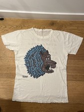 Marc Jacobs Store Exclusive B.THOM Wolf Color Screen Print White T-Shirt Medium