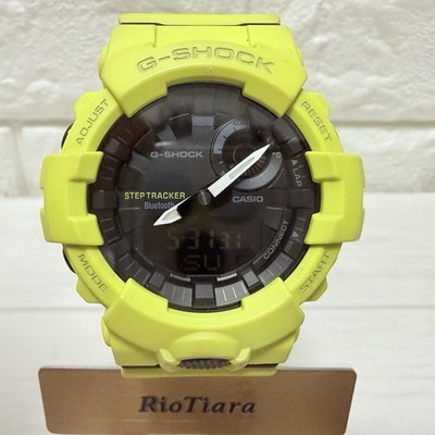 Casio G-Shock G-Squad GBA-800-9A Bluetooth Lime Green Digital Analog Uhr 5554