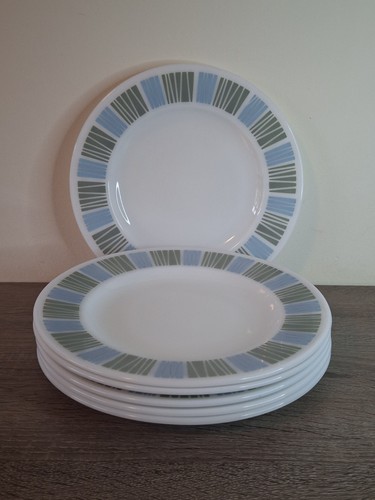 Vintage JAJ Pyrex - 6 x Dinner Plates - Matchmaker Pattern Retro 1960s 25 cm - Picture 20 of 20