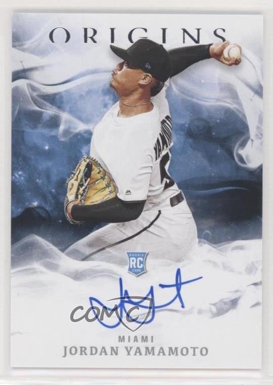 Jordan Yamamoto #30 2020 Panini Chronicles Baseball Origins Signatures