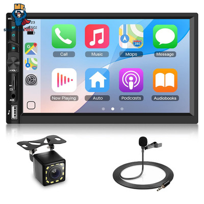7-Zoll Wireless Carplay Autoradio 2 DIN Android Auto, Podofo Touchscreen Auto