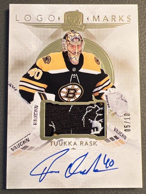 2024-25 UPPER DECK THE CUP LOGO MARKS TUUKKA RASK PATCH AUTO 5/10 #LM-TR