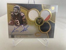 2015 Topps Triple Threads - Rookie Auto Triple Relics Kevin White #104 Gold /25