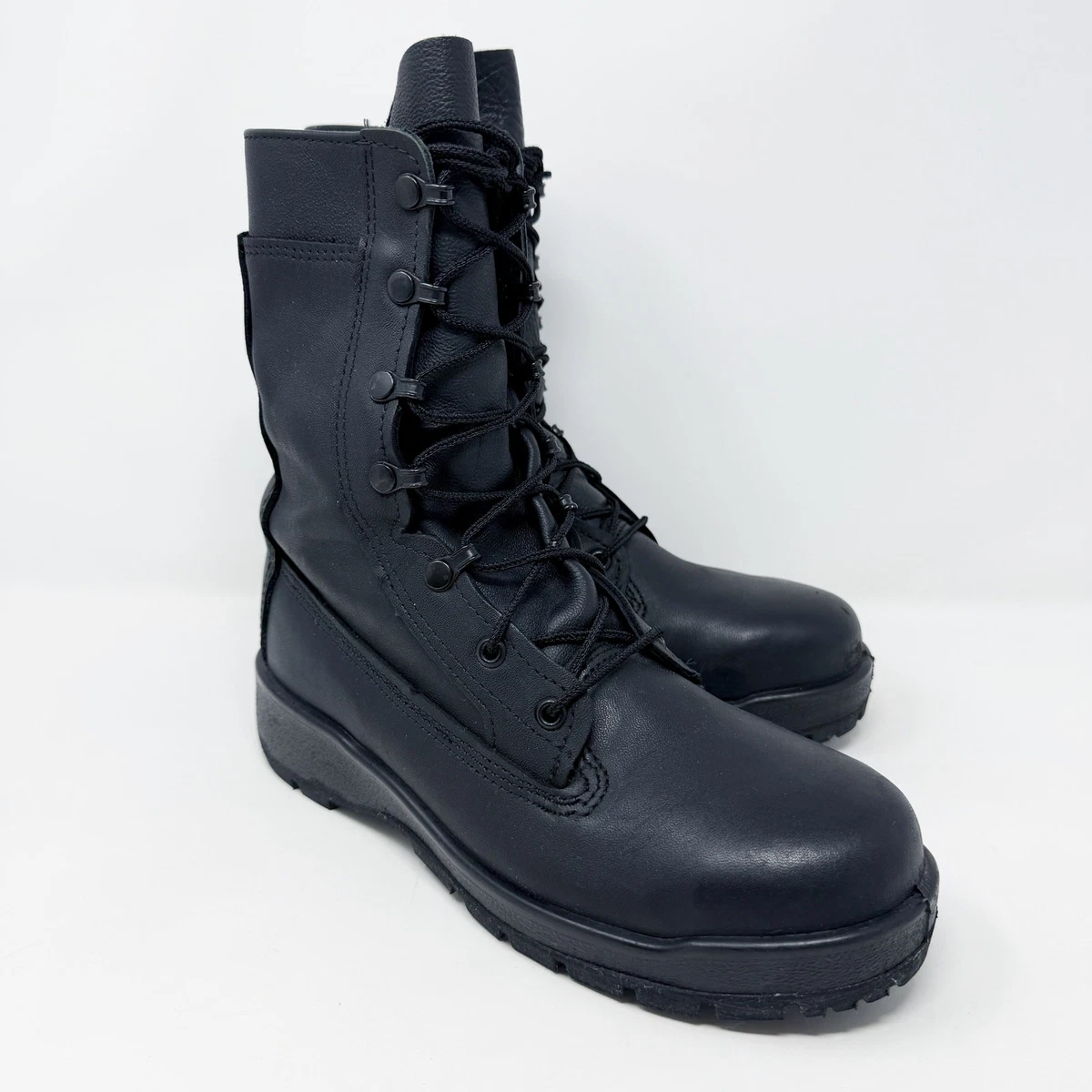Black Belleville Leather Boots for Men for Sale | Shop New  display picture 1