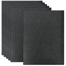 6 Pack Black ABS Plastic Sheet 11.75" x 15.75" x 0.06", Moldable Plastic Shee...