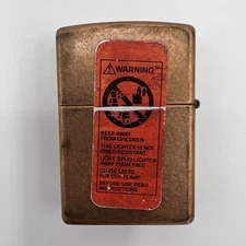 Vintage Zippo Lighter Brushed Copper Finish A 03 - New Without Box