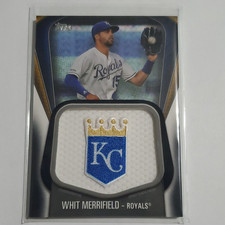 Topps 2020 Jumbo Jersey Sleeve Patch Whit Merrifield Black /149 #JJSP-WM Royals