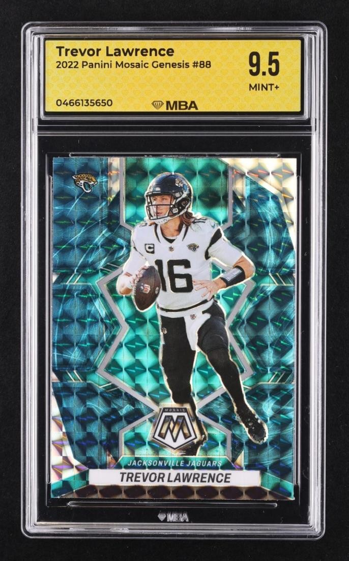 2022 Panini Mosaic Genesis: # 88 Trevor Lawrence MBA 9.5 MINT+