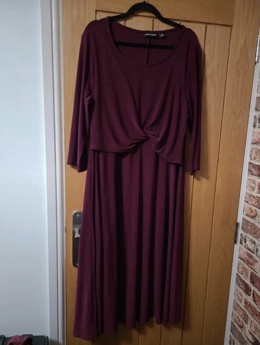 Nina Leonard Xl Lila Langes Kleid Smart