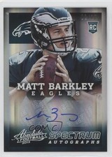 2013 Panini Absolute Rookie Spectrum Platinum 2/10 Matt Barkley #166 Auto nd3