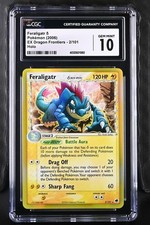 CGC 10 Feraligatr 2/101 Holo Ex Dragon Frontiers Delta Species Pokemon Card