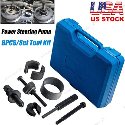 #ad Power Steering Pump Pulley Puller Remover Install Tool Kit SZ7303B for GM Ford $19.58