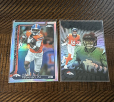 2025 Topps Chrome Troy Franklin Broncos Refractor + 1 Panini Illusions RC