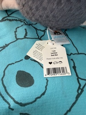 Jellycat London LAC3SR Lachlan Sad Rat US Seller Fast for sale