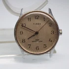 Vintage Timex Men's Mechanical Hand Wind Watch Head Silver Tone Water Resistant