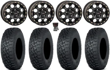 System 3 SB-7 15" Wheels Bk 6+1 35" TenacityXNR Tires RZR Turbo R & Pro R