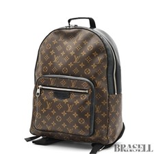 LOUIS VUITTON Josh Backpack Monogram Macassar Canvas Brown Black M41530 Large