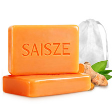 Turmeric Soap Bar, Kojic Acid Soap, 4Oz X 2 BARS, Dark Spots Remover for Face an