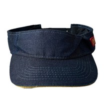 McDonald's Snapback Sun Visor Hat Unisex Adjustable Employee Uniform Cap Blue
