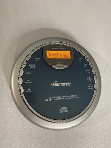 Memorex Cd Player With MP3 Decoder 120 Second MP3 Anti Shock Digital AM ...
