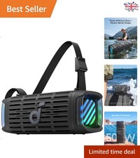 50W Bluetooth 5.3 Outdoor Speaker -  Waterproof & Floating Playback