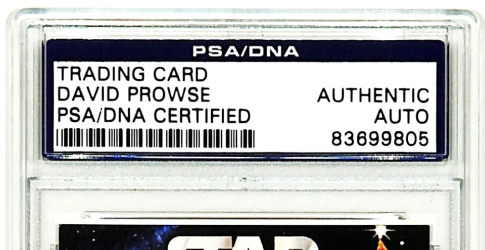 2008 Star Wars OPX Fan Days DAVE PROWSE Darth Vader Signed Card PSA/DNA SLABBED - Image 2 of 3