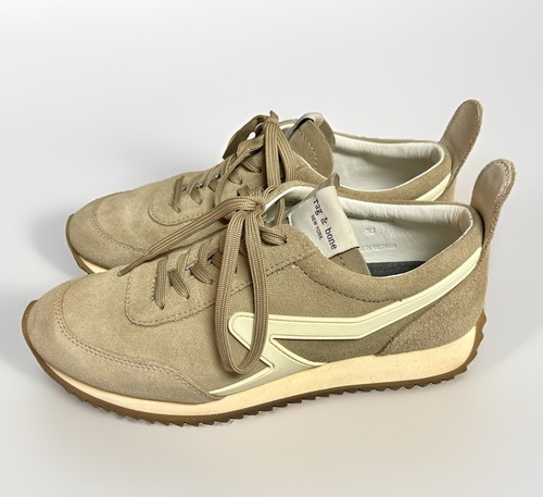 Rag & Bone Retro Runner Sneaker Tan Suede 38.5 EU/8.5 US