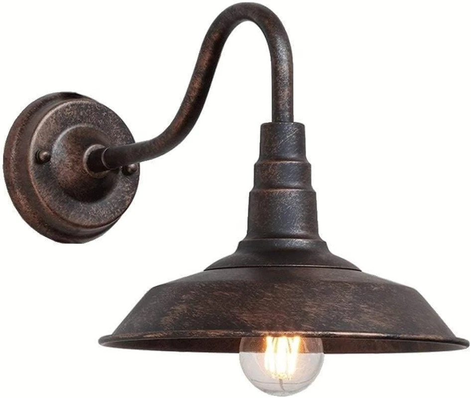 Lampadario Da Esterno Vintage In Bronzo E Vetro, Impermeabile IP65, Per Portico, Ingresso, Giardino, Fattoria