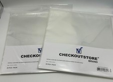 50 Gatefold Vinyl Record Outer Sleeves 12" LP 3mil Clear Polypropylene OPP