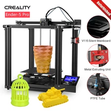 Used Creality Ender 5 Pro 3D Printer w/ Upgraded Silent Mainboard Metal Extruder