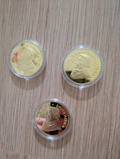 1x2008/10 & 2013 Gold Plated 1oz 24K Krugerrand Commemorative Coin South Africa