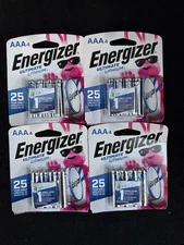 Energizer Ultimate Lithium AAA Batteries 4 X 4 Packs - 16 Count Total Brand New