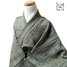 Wanko-tei Wa 63 Kimono, Synthetic fiber, Washable kimono, Small pattern, Poly