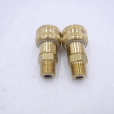 2 Pack Foster FM3303 3/8" Male NPT x 1/4" Quick Coupler Socket Sleeve Coupling