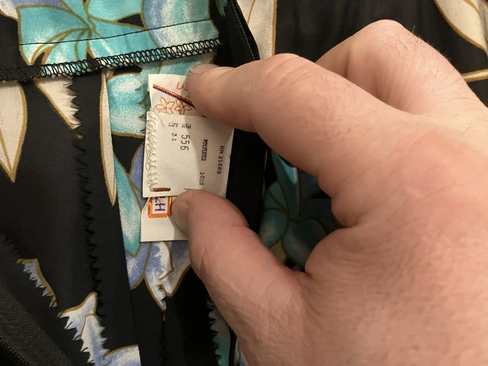 Vestido hawaiano Kiyomi Hawaii Liberty Bell vintage años 70. Nuevo sin etiquetas. Talla 6 Foto 4 de 4