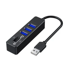 5 Port USB Extension Adapter Hub Seamlessly Data Transfer Support Card Reader
