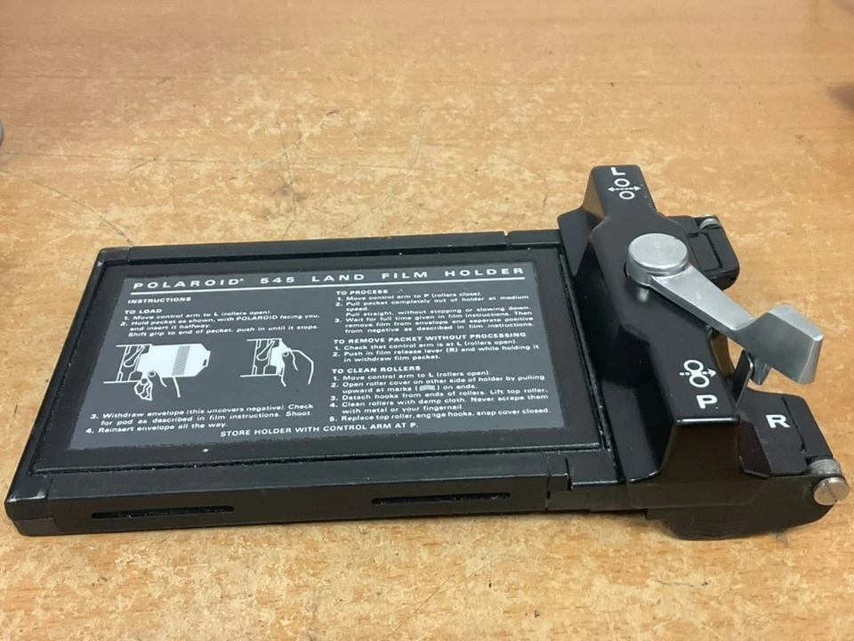 Polaroid 545 Land Film Holder Instant Film Back Roll Camera - Image 2 of 4