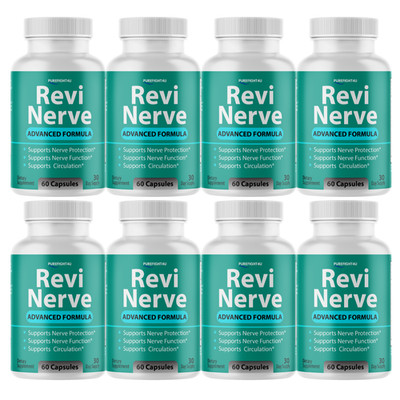 Revi Nerve Supports Nerve Protection & Circulation Supplement - 8 Bottles