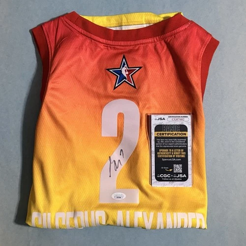 Shai Gilgeous Alexander Signed 2025 NBA Alt Jersey Thunder JSA COA
