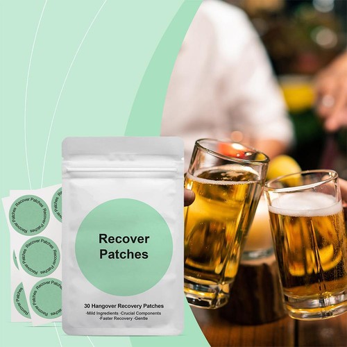 Natural Hangover Aid Care Patch 30pcs - After Party Recovery Sobering Patches - Picture 10 of 23