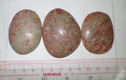 Autumn Jasper Stone Flat Free Shape Cabochon 355 Carat 3 pieces Lot