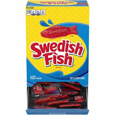 Swedish Fish Mini Soft & Chewy Candy, 240 - 0.21 oz Packs