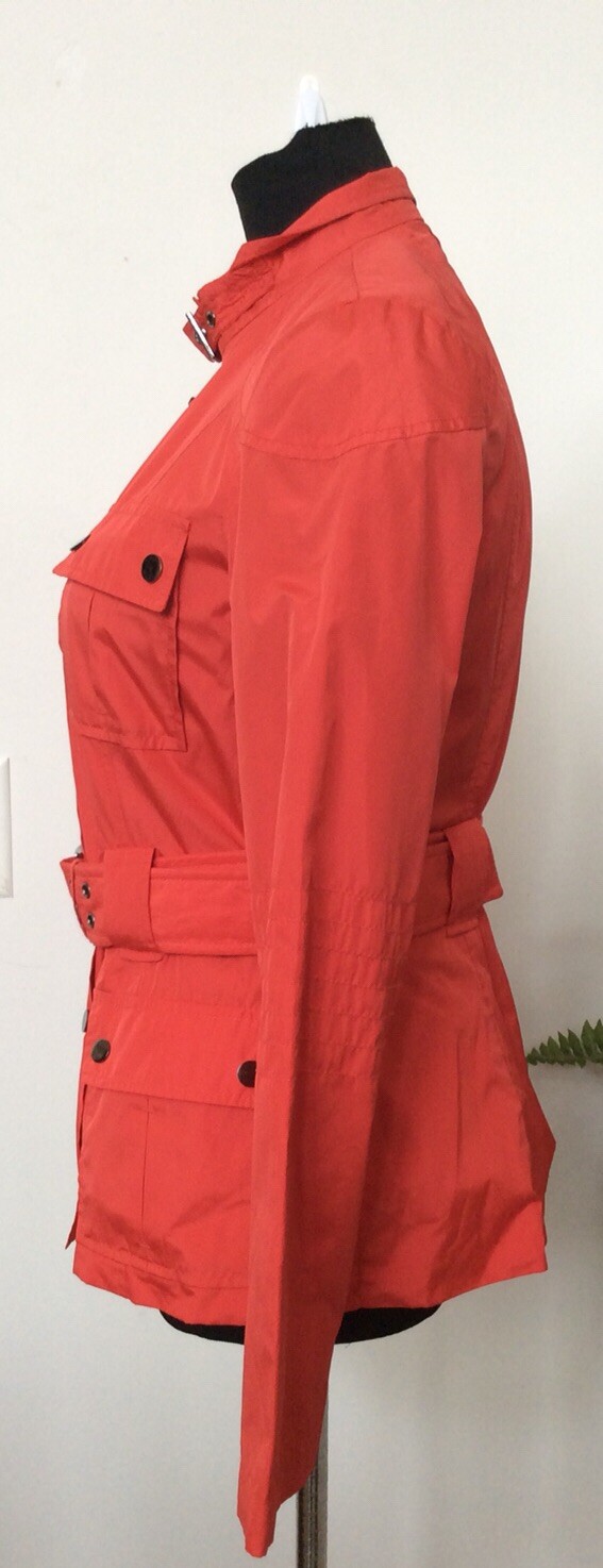 Zara Basic Orange Polyester Waterproof Military S… - image 4
