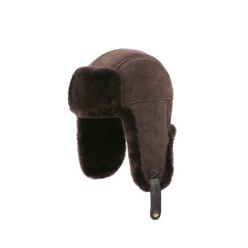 Originals UGG Australia Sheepskin Wool Trapper Aviator Hat Womens Mens 3 Colors - Picture 4 of 13