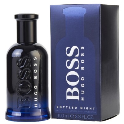 Boss Bottled Night by Hugo Boss 3.3 oz EDT Cologne for Men Brand New In Box
