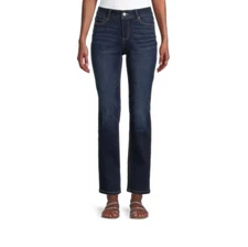 Time and Tru Women’s Mid Rise Straight Jeans, 29" Inseam for Regular, Size 8 R