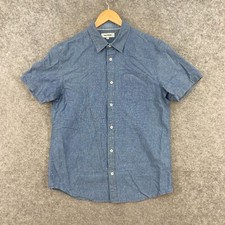 Just Jeans Mens Shirt Size M Medium Blue Shor...