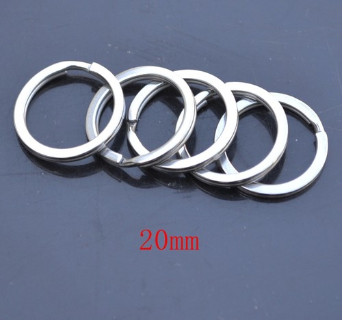 AU DIY Unisex Durable 304 Stainless Steel Keyring Split Key Rings Carabiner Clip - Picture 19 of 23
