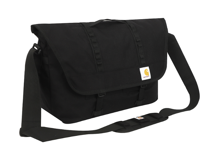 Carhartt Cargo Messenger Bag Unisex Casual Travel Bag Black NWT B0000370-00199