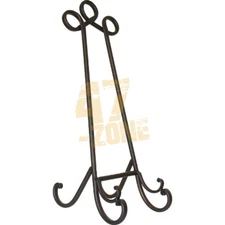 Cormac Metal Plate Holder Large Black Indoor Outdoor Tabletop Home Decor